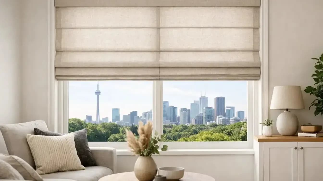 Custom Roman Window Shades for Toronto Homes