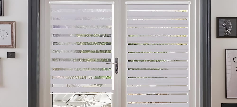 zebra blind for french door