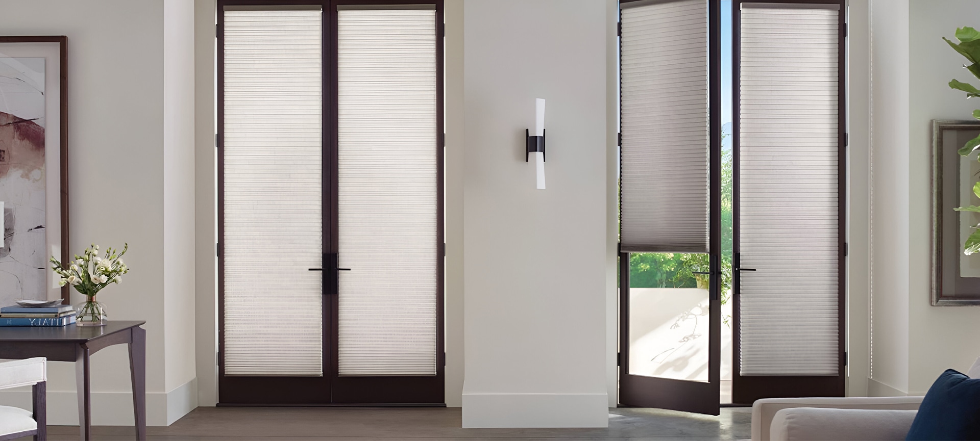 roller shades for french door