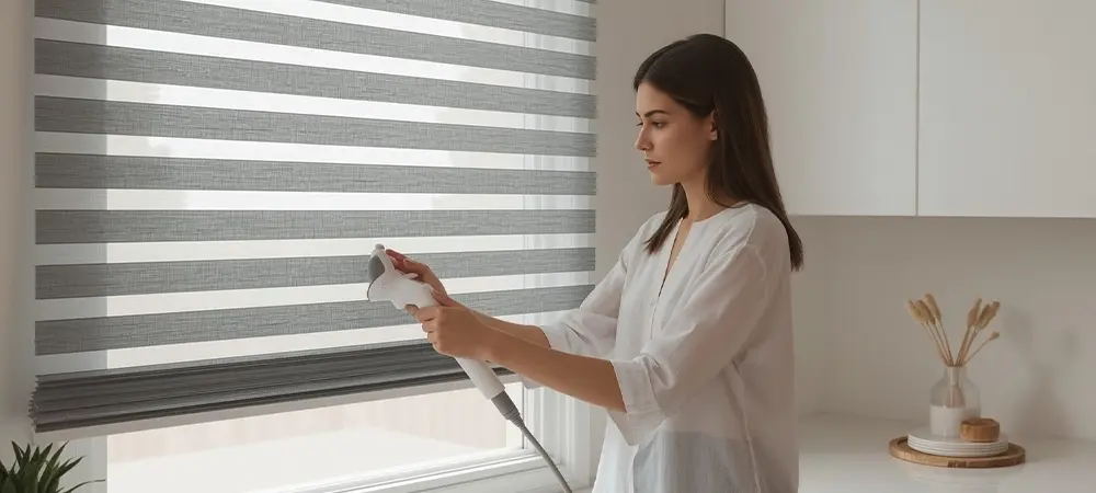Vaughan zebra blinds home interior