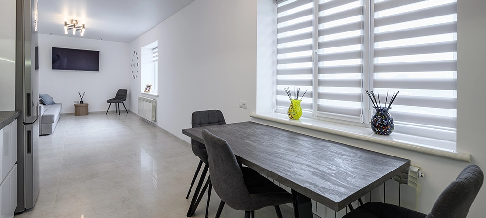 Modern Interior with Dining Table and Window