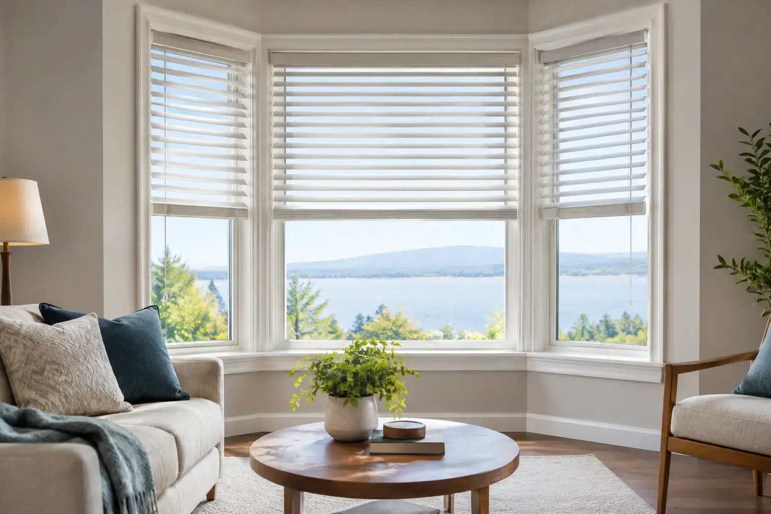 Bay Window Blinds That Fit the View Perfectly